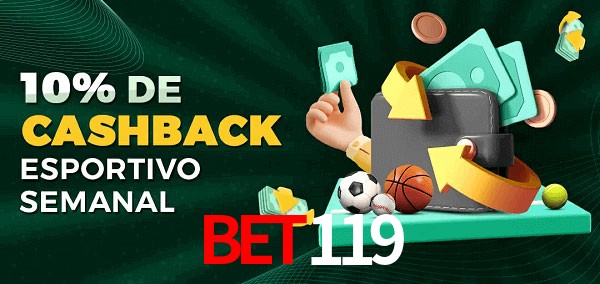 10% de bônus de cashback na bet119