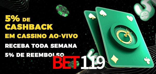 Promoções do cassino ao Vivo bet119